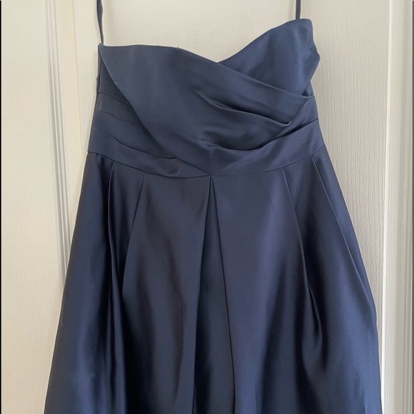 Melissa Sweet Style MS215 Navy Blue Bridesmaid Dress -4 - Picture 3 of 8